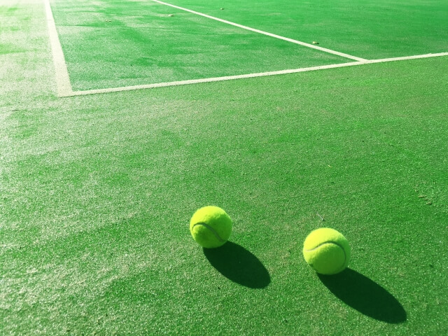 共通の趣味のテニス