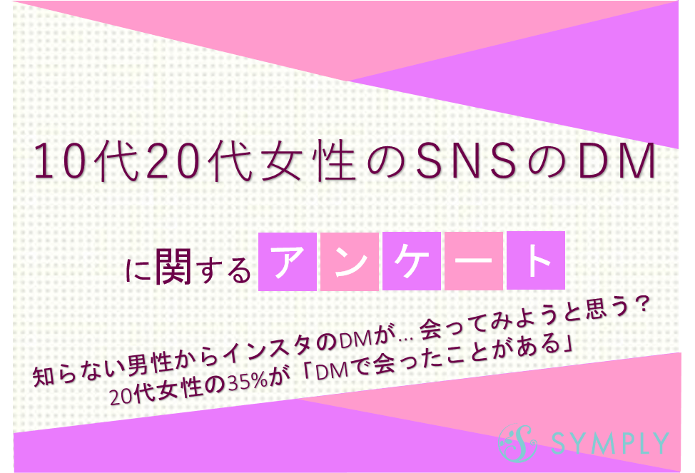 知らない男性からインスタのdmが 会ってみようと思う 10代代女性の30 が Dmで会ったことがある 恋の悩みはシンプリー